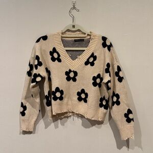 Brooklyn Karma Flower Print Sweater